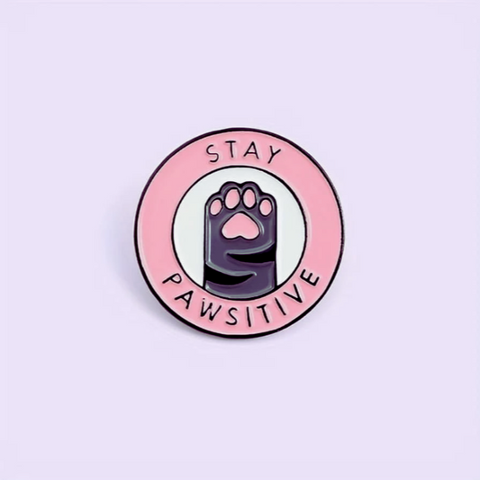 Stay Pawsitive Pin