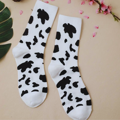 Koeienprint sokken